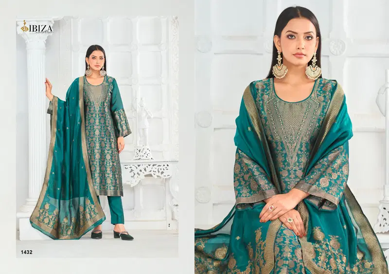 Aden By Ibiza Banglory Silk Embroidery Salwar Kameez Suppliers In India